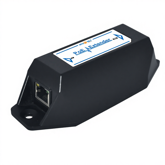 Hi-Net PX201/PX101 10/100/1000M PoE Extender with 100m Cable and 1 Port Network Switch (Wall-Mounted)