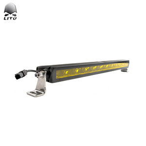 Barra de montaje de luz de conducción de una sola fila de 20 pulgadas de emisión lateral ATV barra LED delgada 12V 24V impermeable IP68 4x4 barra de luz LED - Product Image 1