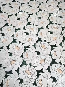 Роскошная мозаичная плитка из мрамора с дизайном «Цветы пиона» для стен, выполненная методом гидроабразивной резки - Product Image 6