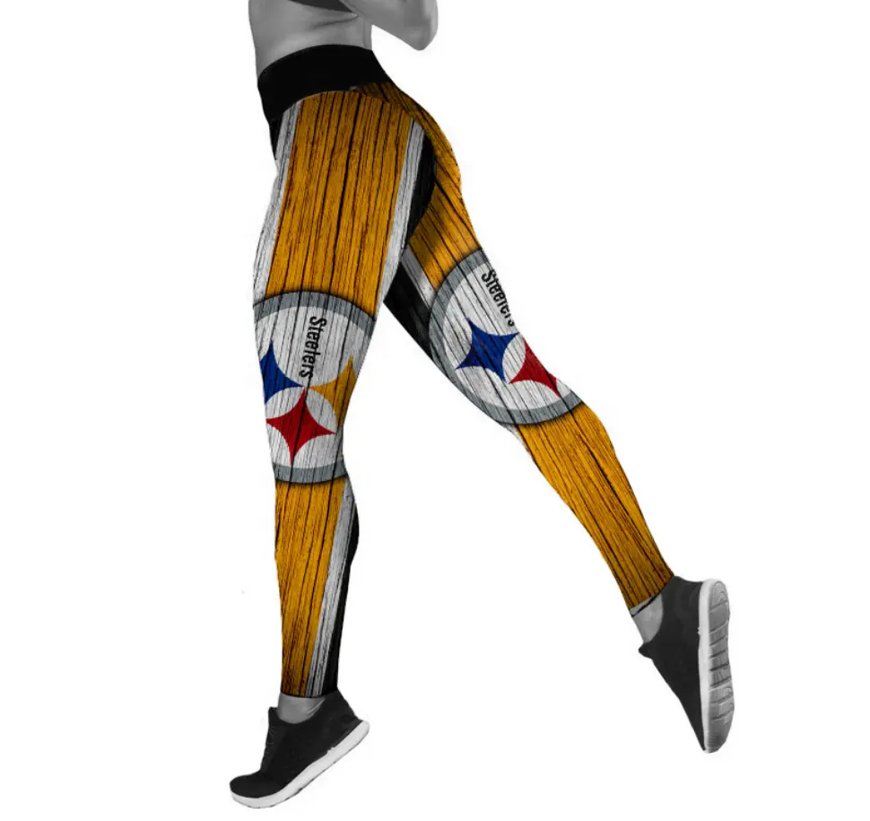 חדר כושר ספורט ריצה יוגה כושר & יוגה חותלות ללבוש NFL יוגה מכנסיים עם לוגו מותאם אישית