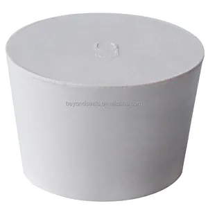000 #-25 # Goedkope Labstoppers Geboord Rubberen Stop Taps Toelopende Witte Massieve Rubberen Bungs - Product Image 4