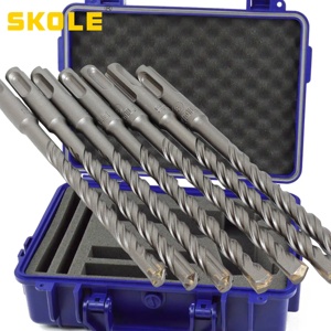 Forets <span class=keywords><strong>SDS</strong></span> MAX 28 mm en carbure YG8 à pointe plate pour béton et maçonnerie, fixation rapide, garantie 3 ans - Product Image 4