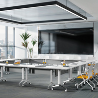 Petite table de réunion d'école de bureau Table de formation pliante moderne