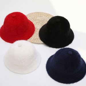 Autumn Winter New Long Rabbit Fur Bucket <b>Hat</b> Thickened Warm Plush Fisherman <b>Hat</b> - Product Image 1