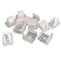 Clips de fixation pour bande LED, connecteurs et accessoires pour la fixation de néons 2835 de 6 mm, 8 mm, 12 mm, 15 mm, 220 V, boucle en plastique COB flexible