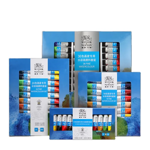 Precio de fábrica Nivel de artista pigmento fino 12/18/24/36 juego de pintura de color de agua - Product Image 1