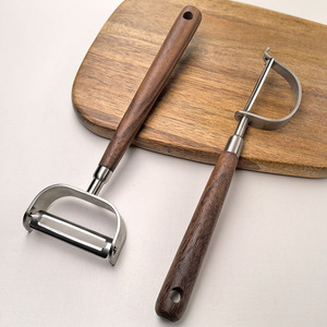 Couteau à éplucher en acier inoxydable 304 Syh1270 avec manche en noyer pour fruits et légumes (vente en gros) - Product Image 2