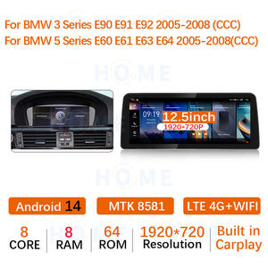 أندرويد 14 لسيارة بي دبليو 5 سلسلة E60 E61 E62 E63 <span class=keywords><strong>3</strong></span> سلسلة E90 E91 راديو سيارة سيارة أندرويد سيارة سيارة - Product Image 5