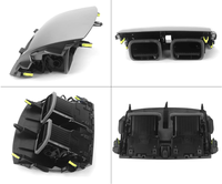 Grilles d'aération intérieures pour Toyota Corolla 2008-2013 Version intermédiaire/Gris
