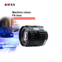 Objectif industriel HIFLY FA 16 mm 5MP 2/3'' à focale fixe, manuel, grande ouverture pour caméra de vision industrielle