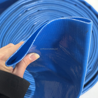 Tuyau d'irrigation agricole plat en PVC de 1 2 3 4 6 8 pouces avec service de découpe, longueur personnalisée pour l'agriculture et l'arrosage