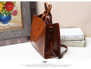 Bolso de Mano de Cuero Genuino de Primera Calidad, Diseño Clásico con Doble Solapa, Bolsos de Mensajero de Lujo para Mujer - Product Image 3