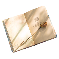 Carnet en cuir PU, logo rétro en relief, couverture personnalisable, cadeau d'affaires, réunion de bureau, journal personnel, carnet de notes