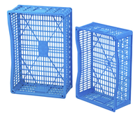 Bac de manutention renforcé en plastique spécifique aux raisins - Panier rectangulaire pour légumes et fruits avec trous de drainage creux