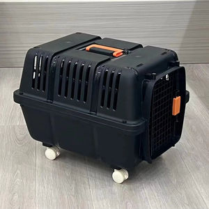 Fabrika fiyatları toptan özel küçük büyük büyük S M L XL XXL köpek seyahat kafesi Iata taşıma kafesi plastik seyahat taşıyıcısı - Product Image 1