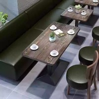 Ensemble de salle à manger de style industriel rétro pour pub restaurant canapé table de bar chaise canapé stand hôtel restaurant meubles chaises tables
