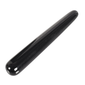 Bestseller schwarzer Obsidian Stein Heils tein 17cm Zauberstäbe Großhandel Sexspielzeug für Frauen - Product Image 6