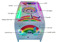 Machine de jeu d'arcade de hockey sur air à monnayeur pour 2 joueurs, avec détection de mouvement, carte mère LED, pour enfants, en anglais, en acrylique