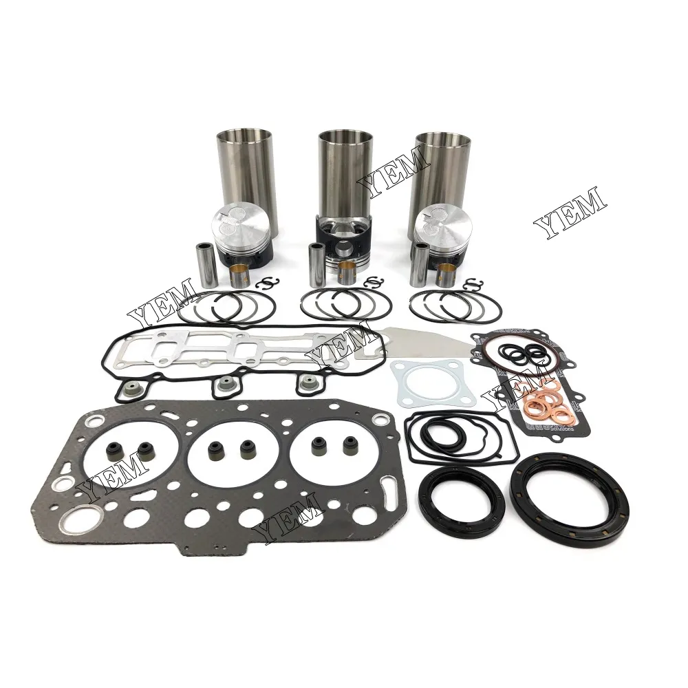 3TNV70 Mesin Overhaul Kit dengan Gasket Set Piston Set Cincin Liner untuk Yanmar