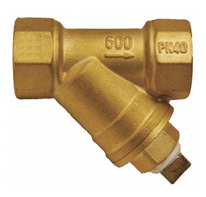 Filtro en Y de Latón de Una Pulgada de Calidad Premium C-Way con Diseño Compacto para Sistemas HVAC y de Plomería - Product Image 2