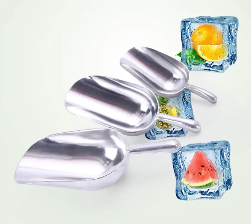 Bar Zubehör Aluminium legierung Eiswürfel Schaufel Mehl Reis Futter Mehrzweck Lebensmittel Tee Schaufel