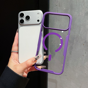 เคสโทรศัพท์แบบใสผสมผสาน สำหรับ iPhone 18 17 Air 16E 15 14 Plus 13 Pro Max  วัสดุอะคริลิกแข็ง ป้องกันอย่างดี พร้อมแม่เหล็ก - Product Image 2