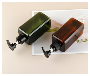 ชุดขวดแชมพูพลาสติกทรงสี่เหลี่ยมสะพายไหล่แบนหรูหราสำหรับโรงแรม - Product Image 6