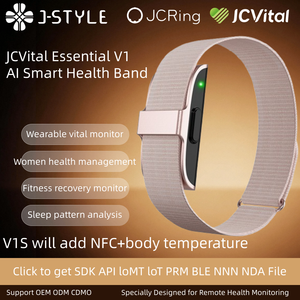 JCVital V1 - Moniteur de sommeil portable breveté CE avec SDK et API - Enregistre la durée du sommeil, l'heure de coucher et la durée de l'endormissement - Product Image 1