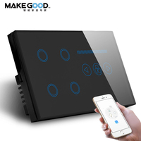Interrupteur intelligent Wi-Fi Tuya App Homekit 4 voies avec variateur de lumière et écran tactile LCD, compatible Alexa Google Home, certifié SAA