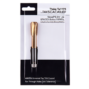 ดอกต๊าปอเนกประสงค์ Ta1175 เคลือบ TiN สำหรับรูทะลุ ความคลาดเคลื่อน 6H - Product Image 2