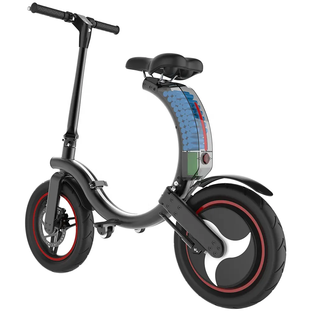 Bicicletta elettrica pieghevole elettrica del ciclomotore del mini caricatore 36v di modo della batteria al litio 450W di basso costo