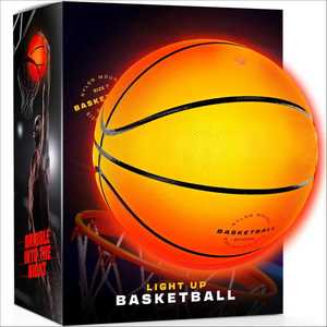 Ballon <span class=keywords><strong>de</strong></span> basket lumineux <span class=keywords><strong>pour</strong></span> l'<span class=keywords><strong>extérieur</strong></span> <span class=keywords><strong>pour</strong></span> garçons, idées <span class=keywords><strong>de</strong></span> cadeaux d'anniversaire parfaites, logo personnalisé, ballon en cuir, revêtement en PU <span class=keywords><strong>pour</strong></span> les compétitions sportives - Product Image 1