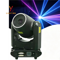 Lumière laser de scène à tête mobile RGB 5W avec animation, contrôle DMX ILDA, scanner 25K