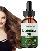 Tetes Ekstrak Daun Moringa Alami Ausreson OEM, Suplemen Penumbuh Rambut Wanita, Harga Grosir, Tetes Minyak Moringa Organik