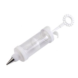 Juego de Jeringas de Crema de Plástico Blanco de Alta Calidad al por Mayor Personalizadas con Espátula y Boquilla para Decoración de Pasteles - Product Image 4