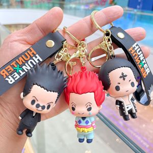 6 Estilos de Llaveros con Figura de Anime de Killua Zoldyck, Hisoka y <span class=keywords><strong>Chrollo</strong></span>, Mini Figura de Anime de 10 cm con Anillo - Product Image 2