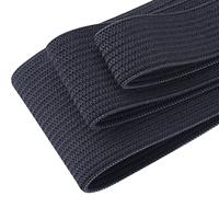 Bobine élastique extensible à coudre, 3/5, 1, 1-1/2 pouces de largeur, 5.5 yards/rouleau (noir)
