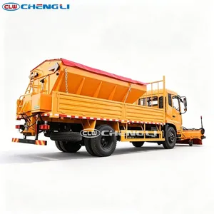 Camion de déneigement personnalisé 6x4 avec balai ramasseur de neige et lame à neige pour temps froid, prix usine, à vendre - Product Image 3
