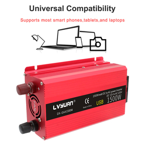 Convertisseur de puissance <span class=keywords><strong>Lvyuan</strong></span> 500W <span class=keywords><strong>1000W</strong></span>, convertisseur à onde sinusoïdale modifiée, convertisseur de voiture 12v 220v avec prise EU - Product Image 5