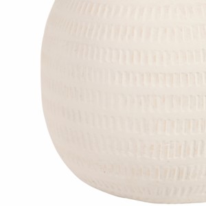 Vaso Moderno Ecomix Rotondo in Ceramica Bianca per Soggiorno, Decorazione Casa, Camera da Letto - Product Image 4