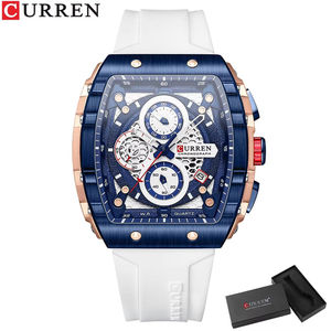 Curren 8442 Original Fashion Brand Chronograph Waterproof Luxury <b>Men's</b> Quartz Wrist <b>Watches</b> for <b>Men</b> Reloj Montre Homme with Box - Product Image 1