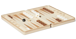 Popular Pu Leather Rectangle <strong>Backgammon</strong> Blue Beige Simple Luxury <strong>Backgammon</strong> Board Game <strong>Set</strong> - Product Image 3