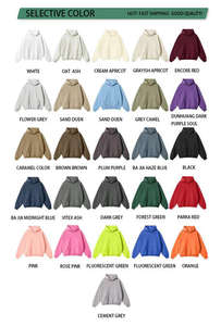 Sweat-shirts à capuche unisexes en coton français de haute qualité, à épaules tombantes, surdimensionnés, unis, design personnalisé, essentiels - Product Image 5