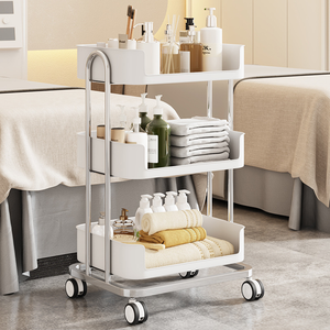 Équipement de salon de beauté Z QUMENG, chariot de rangement à 3 niveaux, design multicolore pour la maison et le salon - Product Image 4