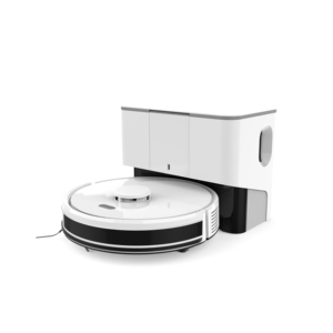 หุ่นยนต์ดูดฝุ่นถูพื้น Mini Smart 5000Pa พร้อมถังเก็บฝุ่นแบบเทเองได้ สำหรับพรม สระว่ายน้ำ พื้นบ้าน โรงรถ และทำความสะอาดด้วยน้ำ - Product Image 1