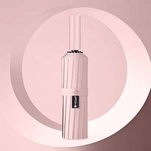 Paraguas Inteligente de 12 Varillas, Plegable en Tres Secciones, Totalmente Automático, Doble Uso (Sol y Lluvia), Protección UV, Regalo Empresarial, Publicidad Personalizada - Product Image 4