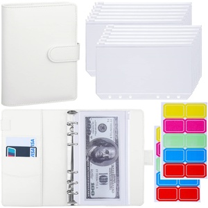 Business A6 Hardcover Loose-leaf Binder 6 Ring Magnetic Closure PU Leather Planner with Magnetic Closure - Product Image 3