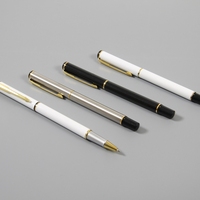Stylos Accessoires de bureau Fournitures scolaires Nouveau stylo à bille en métal personnalisé Cadeaux d'affaires Logo personnalisé Signature