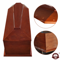 Ataúd de Madera Maciza con Certificación FSC, Estilo Europeo, Personalizable, Directo de Fábrica