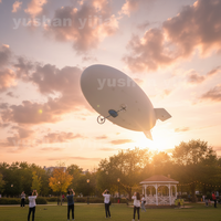 Nouveau Ballon Dirigeable Gonflable LED 2026 Très Populaire avec Logo Personnalisé, Télécommandé, à l'Hélium pour Publicité Extérieure et Promotion